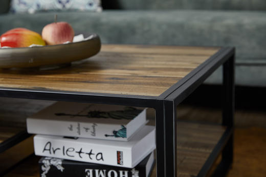 NS家居nsfurniture家居客厅进口铁艺实木复合茶几NSCT-ELE L06 商品图7