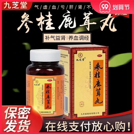 九芝堂参桂鹿茸丸小蜜丸110g*1瓶 补气益肾调经失眠多梦 腰膝酸软 商品图0