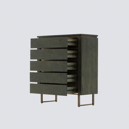 NS家居nsfurniture进口实木抽屉五斗柜NSCB-SAN B03 商品图2