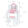 teamson纷朵奇儿童化妆台桌椅组合女孩梳妆台儿童桌椅套装迪生家 商品缩略图3