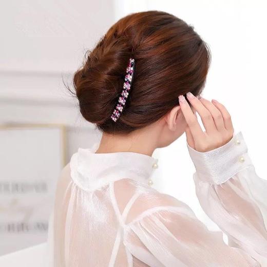 日韩水钻发饰枫叶插梳发梳盘发卡 商品图9