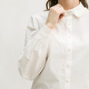 Famecoco范可儿法式衬衫白色气质秋冬纯棉衬衣女士F218BH006 商品缩略图1