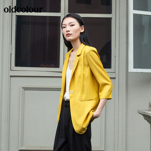 oldcolour欧珂秋季直筒休闲西装外套GM31048812 商品图1