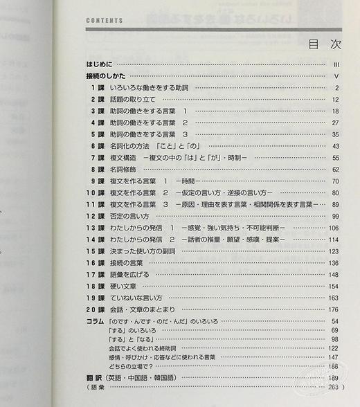 【中商原版】中级日语语法要点汇总 POINT 20 日文原版 中級日本語文法要点整理ポイント20 商品图7