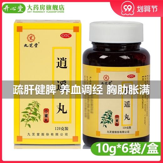 九芝堂 逍遥丸 小蜜丸 120g*1瓶/盒疏肝健脾 养血调经 胸肋胀满 商品图0