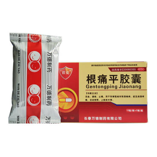 盾克 根痛平胶囊 0.3g*24粒 颈椎病肩颈疼痛活动受限上肢麻木止痛 商品图2
