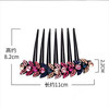 日韩水钻发饰枫叶插梳发梳盘发卡 商品缩略图5