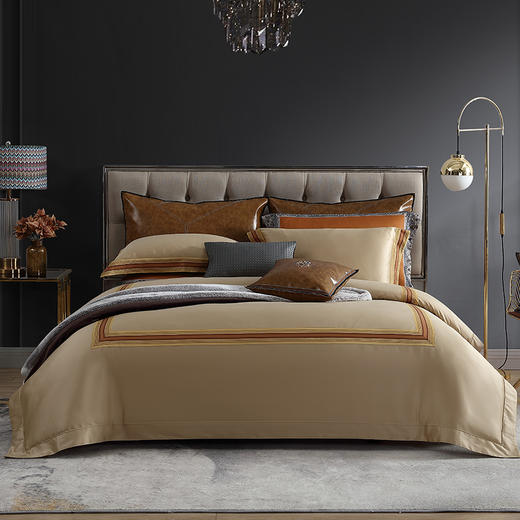 凯布利加冕埃及长绒棉提花四件套 商品图0