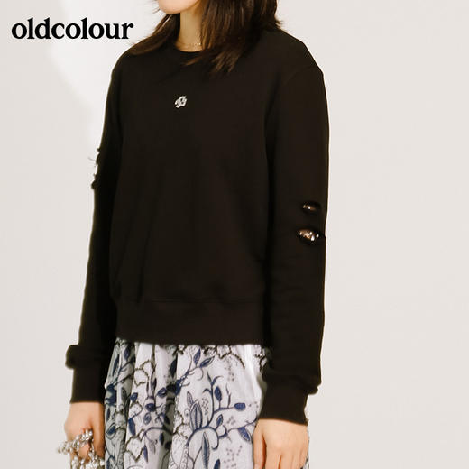 oldcolour秋季百搭纯棉长袖卫衣T恤M34023408 商品图1