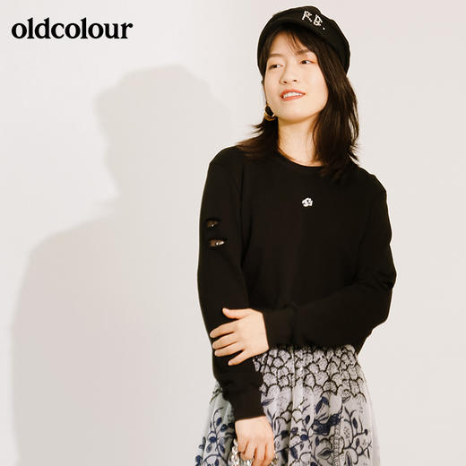 oldcolour秋季百搭纯棉长袖卫衣T恤M34023408 商品图0