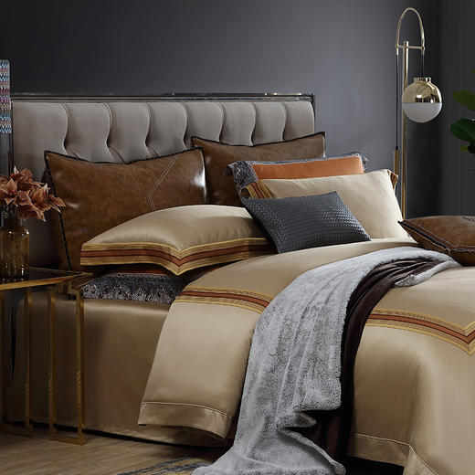 凯布利加冕埃及长绒棉提花四件套 商品图1