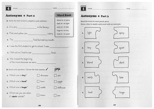Scholastic学乐 240 Vocabulary Words Kids Need to Know:孩子需要知道的240个单词 小学生家庭作业英文原版书 练习词汇 商品图6
