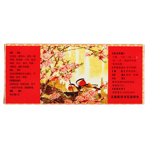 宏兴舒筋活络丸10丸腰膝酸痛驱风祛湿舒经活络用于一般骨节风痛 商品图1