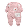 新生儿秋季新款婴儿连体夹丝棉爬服 洋气可爱小熊卡通哈衣 商品缩略图4