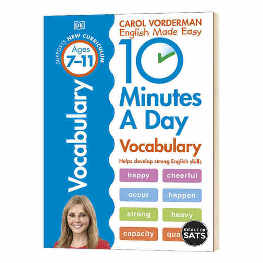 每天十分钟 词汇 英文原版 10 Minutes a Day Vocabulary 自然拼读 英语分级阅读学生练习册 英文版进口原版书籍 商品图0