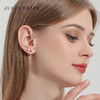 Juicy Grape 水蜜桃耳钉女甜美可爱少女气质简约不对称桃花耳饰桃子耳环耳环女 商品缩略图1