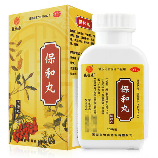 多盒优惠】张恒春保和丸200丸 食积停滞脘腹胀满嗳腐吞酸不欲饮食 商品图1