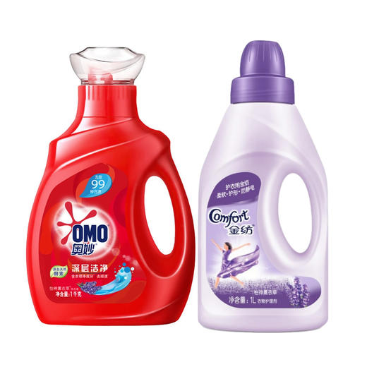 【社群专享】衣物洗护套装（奥妙洗衣液1kg+金纺护理液1L） 商品图1