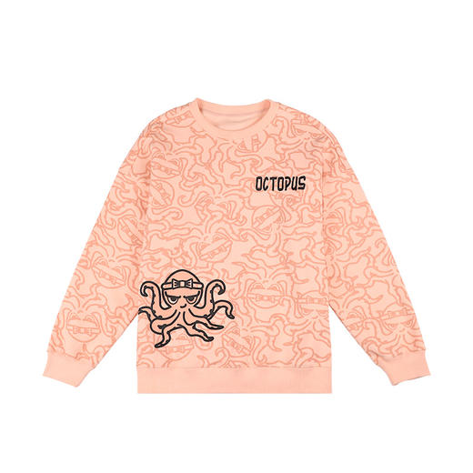 大英博物馆官方东瀛章鱼系列圆领印花卫衣简约创意时尚潮流 商品图4