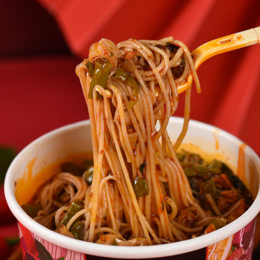 落小米过桥米线 香辣牛肉味 138克*12桶 商品图5