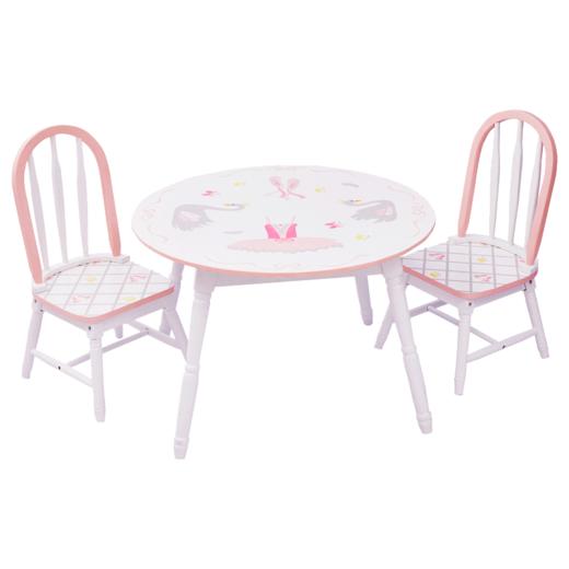 teamson纷朵奇儿童桌椅套装小桌小椅子靠背椅幼儿园家用女孩礼物 商品图0