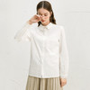 Famecoco范可儿法式衬衫白色气质秋冬纯棉衬衣女士F218BH006 商品缩略图0