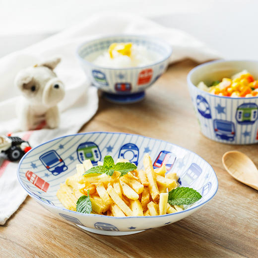 日本进口碗卡通儿童碗日式釉下彩餐具宝宝可爱饭碗杯 商品图2