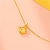 【母亲节礼物】六鑫珠宝 999黄金银杏叶吊坠 3D黄金工艺 商品缩略图2