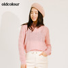 oldcolour春秋季镂空气质休闲纯色针织衫女薄款含羊毛M34052435 商品缩略图1