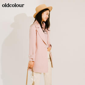 oldcolour秋季时尚百搭手工呢料中外套M34155453
