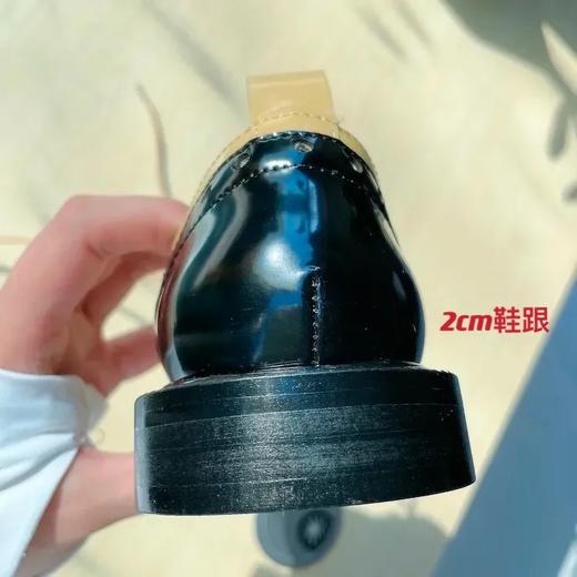 【断码特惠不退换】复古撞色英伦小皮鞋｜头层开边珠牛皮 不易褶皱 温润G级 耐穿且不爆皮 三种撞色拼接 抽象艺术感又惊艳 羊皮内里软绵舒-适 2cm鞋跟 就像运动鞋一样好走 商品图6