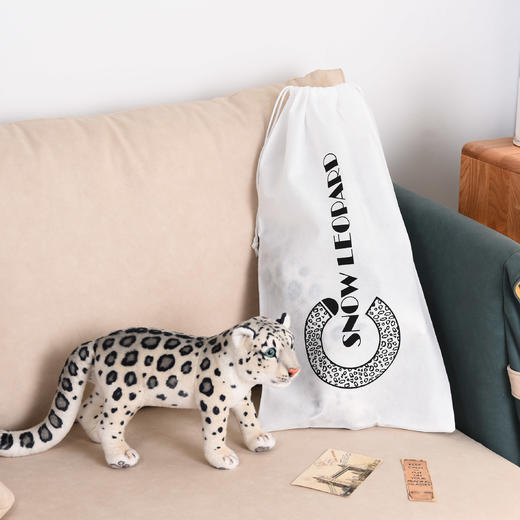 雪豹仿真PP棉毛绒公仔玩具 商品图1