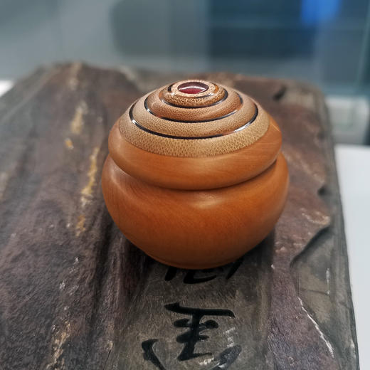 黄杨木粉罐子 商品图0