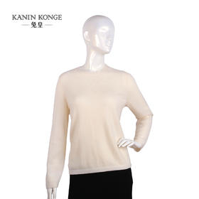 兔皇羊绒圆领组织女套衫TTA212390