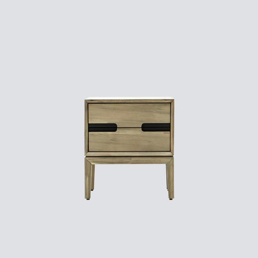 NS家居nsfurniture卧室进口实木床头柜NSSC-GIA B02 商品图0