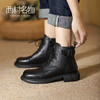 西村名物2021秋冬新款时装款真皮马丁靴女商场同款厚底女靴X21DS43801 商品缩略图2