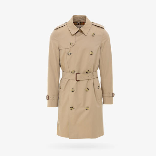 BURBERRY 博柏利 切尔西版型 – 中长款 Heritage Trench 风衣 男士风衣 卡其色 8028083 A1366 商品图0