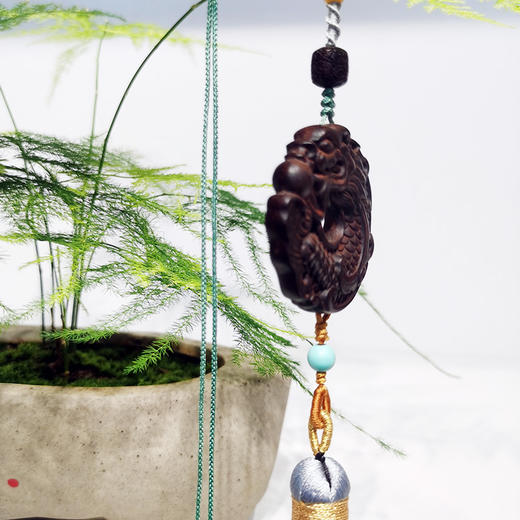 W°小叶紫檀龙鱼车挂 商品图2