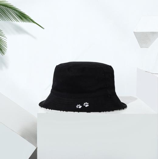 雪豹豹纹爪印休闲双面文艺渔夫帽 商品图1