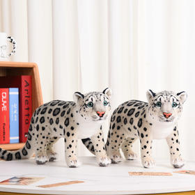 雪豹仿真PP棉毛绒公仔玩具