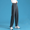 【可阔腿可束脚，时尚两穿运动卫裤！】灯笼阔腿+松紧抽绳，轻松拉长腿部比例，显高显瘦，舒适棉质面料，定制两款长度，不挑身材！ 商品缩略图6
