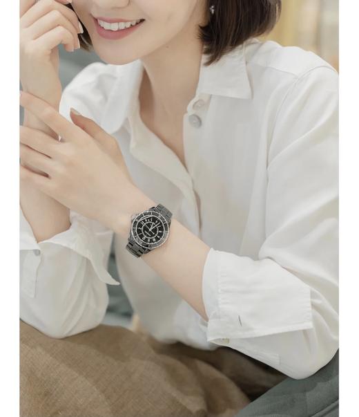 J12腕表传奇经久不衰~瑞士进口机芯 精密陶瓷配精钢表壳 经典男女同款 商品图7