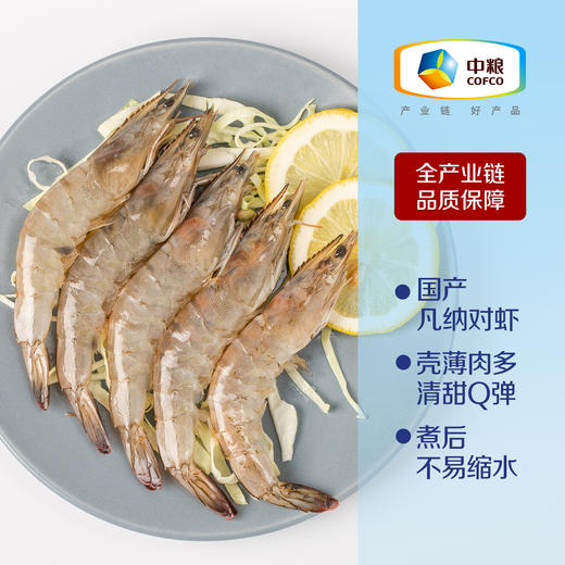 中粮凌鲜 鲜冻白对虾300g（20/30规格）盒装 商品图4
