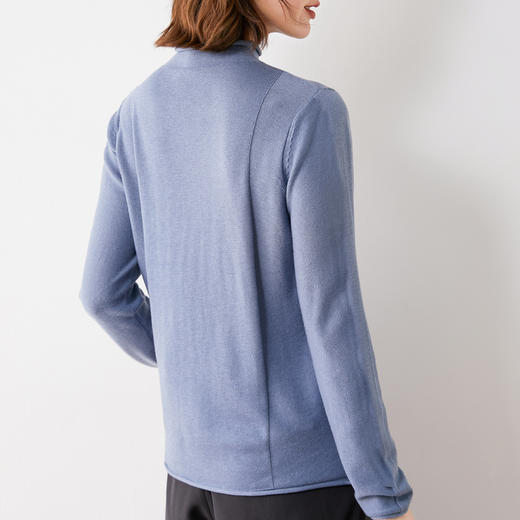 【法式浪漫】针织打底衫女内搭洋气镂空毛衫上衣2021年新款半高领毛衣女秋装 商品图9