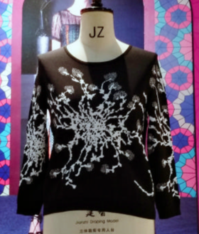 【伯妮斯茵】176E056--黑色针织上衣