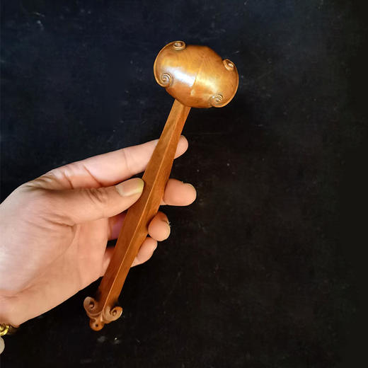 W°做旧黄杨木如意 商品图0