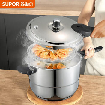 苏泊尔银河星不锈钢压力锅YS24E 商品图0