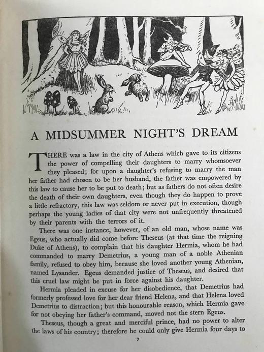 约20世纪早期 兰姆姐弟《莎士比亚故事集》选集 数十幅插图 精装16开 商品图14