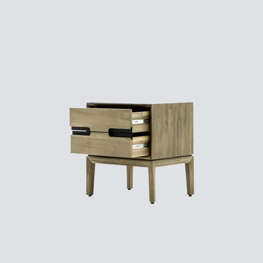 NS家居nsfurniture卧室进口实木床头柜NSSC-GIA B02 商品图2