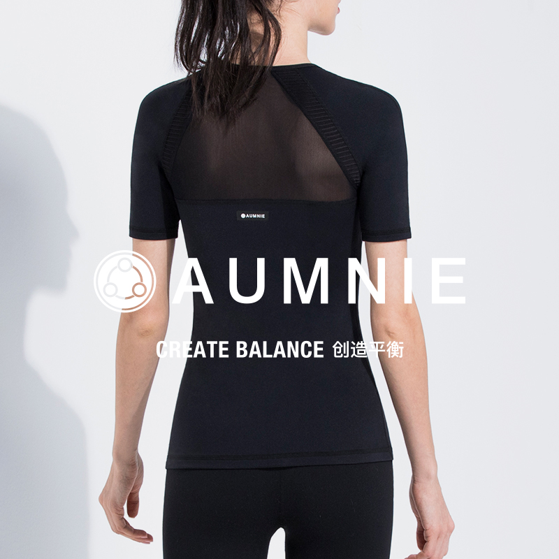 全配色 Pleated Mesh Tee / 百褶网纱露背T恤 含胸垫